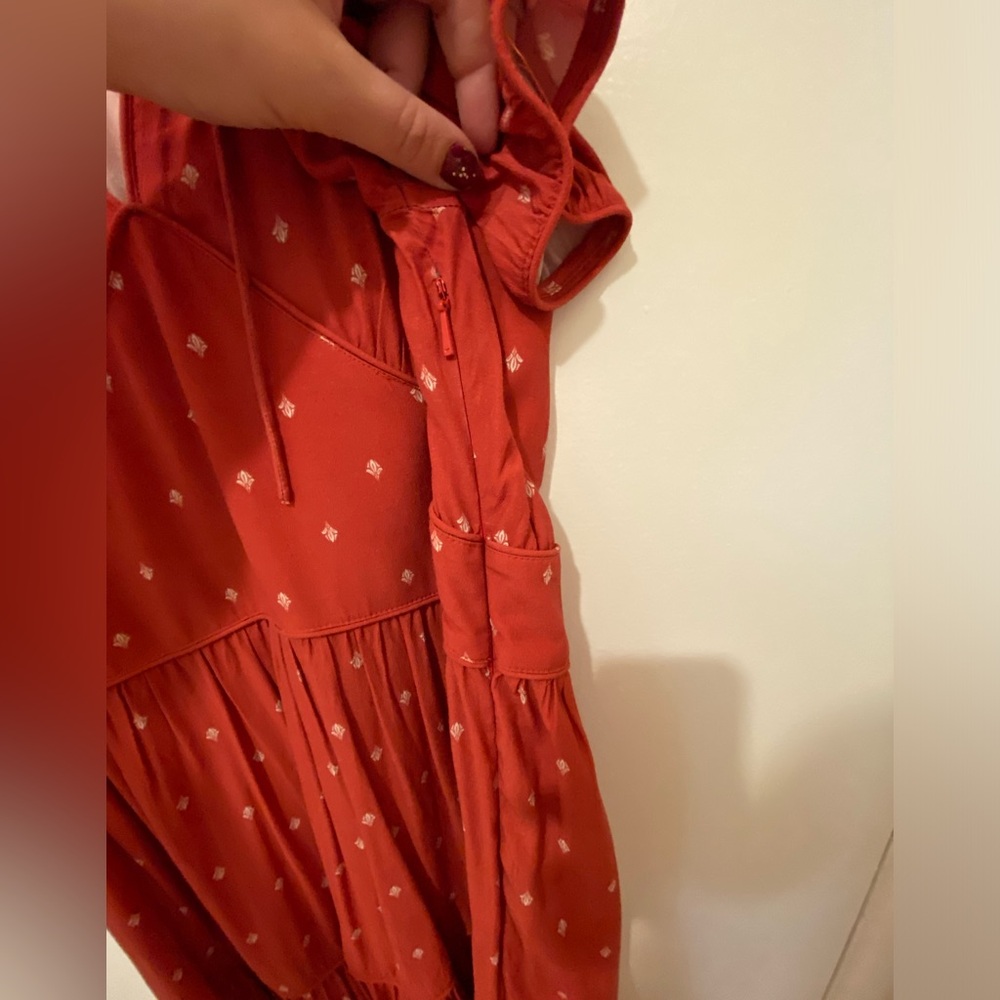 Whistles Brick Red Print Dress - Maggie Fleur De Lis View 3